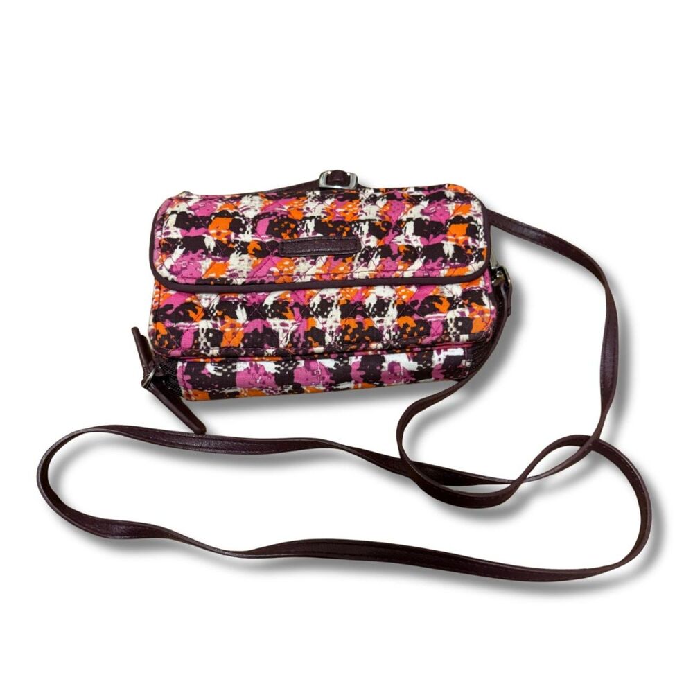 Vera Bradley Houndstooth Tweed RFID All‑in‑One Crossbody Bag Wristlet